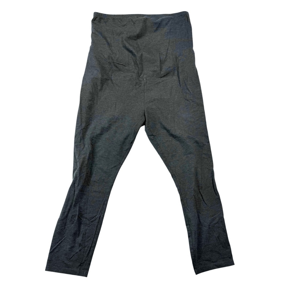 Belle Sky Maternity Dark Gray Leggings – Full Belly Panel – Women’s Size L